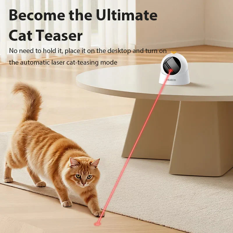 ROJECO Smart-Laser automatisches Katzen-Laser-Spielzeug für aktive Katzen zuhause