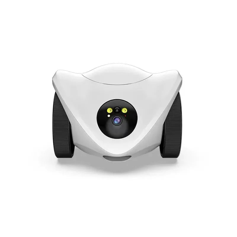Intelligenter Katzen-Roboter mit Laserpointer, Leckerli-Spender und HD-Kamera als Spielgefährte und Wächter für Katzen