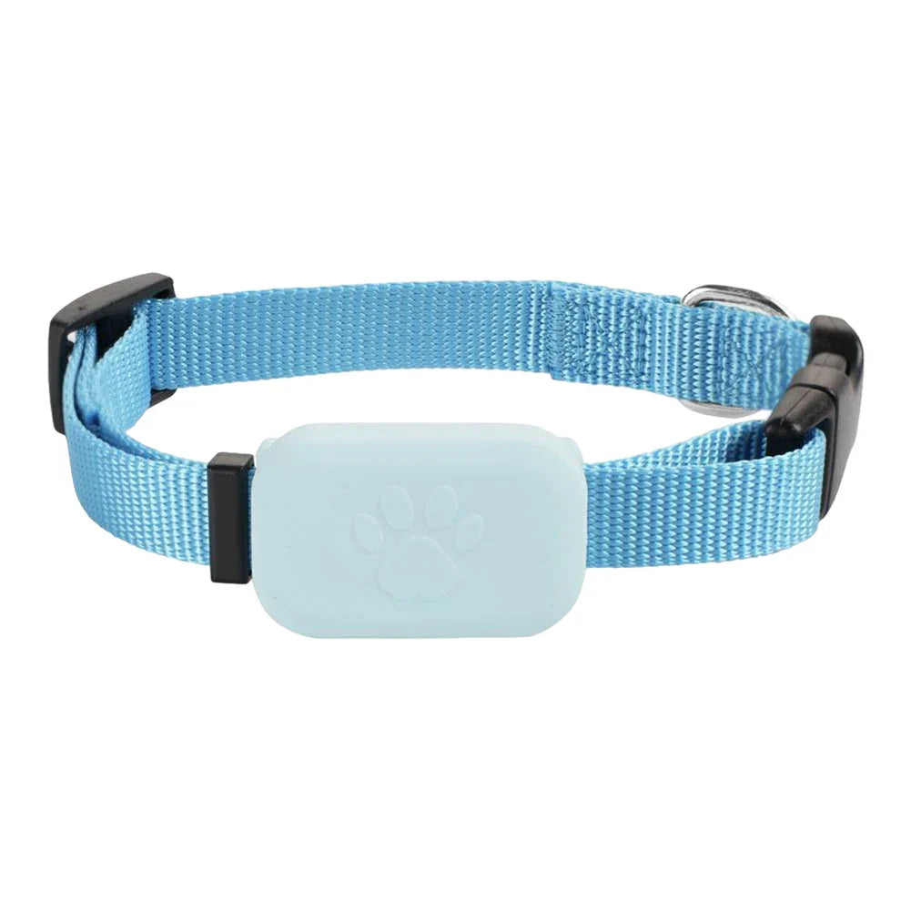 Haustier-Tracker & Locator mit verstellbarem Nylonhalsband für Hunde und Katzen in Schwarz, Blau und Pink