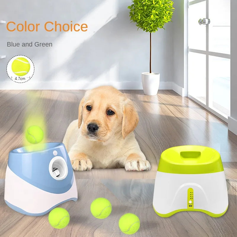 Automatischer Ballwerfer für Hunde mit einstellbaren Distanzen und USB-Ladung