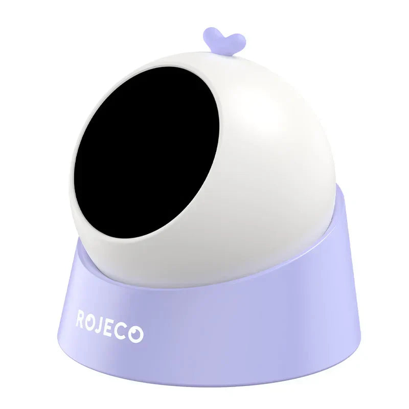 ROJECO Smart-Laser automatisches Katzen-Laser-Spielzeug in Pastellfarben mit USB-Ladekabel