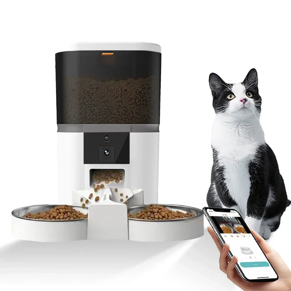 Intelligenter Futterspender für Katzen und Hunde mit App-Steuerung und automatischer Portionskontrolle